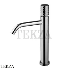FIMA Carlo Frattini Spillo TECH X Смеситель для раковины, с донным клапаном F3031TLXSXCN, Black chrome