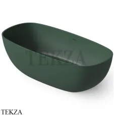 Dea Design Modern Ванна отдельностоящая скругленная 180x85 Solid Surface DD8666 1800 11, Dark Green №11