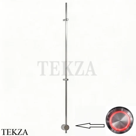 BRONER BRUNO V Электрический полотенцесушитель 170 с кнопкой, BR.007.170.0000.S, сталь сатин