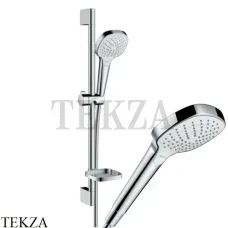 Hansgrohe Croma Select E Vario 3 jet Душевой набор с мыльницей 26586400, хром глянец-белый Hansgrohe Croma Select E Vario 3 jet Душевой набор с мыльницей 26586400, хром глянец-белый