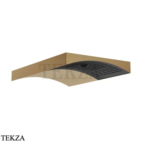 Gessi Haute Culture Shower Верхняя регулируемая лейка с настенным держателем 57506-791, бронза Deep