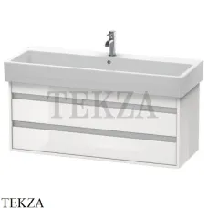 Duravit Ketho Тумба подвесная под раковину KT663901818, 2 выдвижных ящика, белый матовый