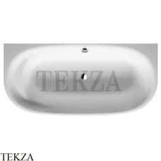 Duravit Cape Cod Ванна пристенная, с бесшовной панелью и ножками 700364000000000, акрил, белый глянец
