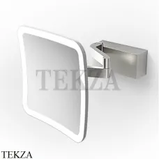 Decor Walther VISION S Косметическое зеркало, 5х увеличение, от сети 0123276, сталь матовая