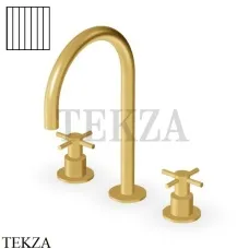 Zucchetti Helm Vertical Смеситель для раковины, без донного клапана ZHM516.XP41G2, brushed gold PVD