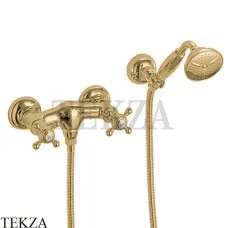 FIMA Carlo Frattini ELIZABETH Смеситель для душа, с гарнитуром F5085OS, Brushed gold