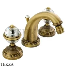 Migliore Cristalia SWAROVSKI Смеситель для биде, с донным клапаном 18579, бронза classic