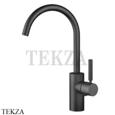 Dornbracht Meta Смеситель для раковины высокий поворотный, с донным клапаном 33500661-33, черный матовый