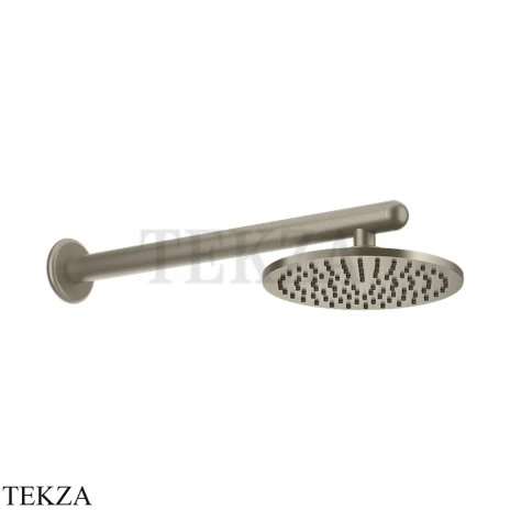 Gessi Goccia Верхняя лейка с кронштейном D20 см 33655-149, Finox Br. Nickel
