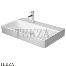 Duravit DuraSquare Раковина подвесная или на столешницу, без перелива 2348800041, белый глянец