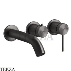 Gessi 316 BATH Смеситель для ванны, внешняя часть 54140-707, Black Metal Brushed (снято с производства)