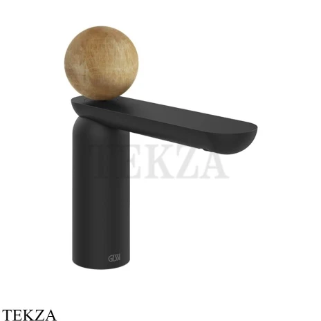 Gessi Perle Смеситель для раковины, без донного клапана 74302-299, черный матовый