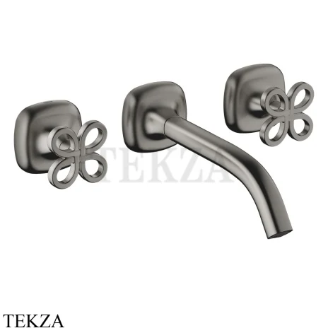 Dornbracht COYA Смеситель для раковины на 3 отв. 190, внешняя часть 36712424-99, Dark Platinum matt