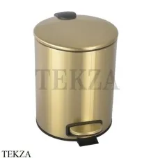 Boheme Uno Ведро для мусора круглое 5л, с педалью Uno 10426-MG Matt Gold