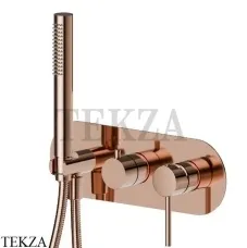 Newform XT Смеситель для душа 2 потока, с гарнитуром, внешняя часть 4269E.58.061, PVD Copper bronze