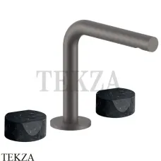 Fantini AF/21 Смеситель для раковины на 3 отверстия, без гарнитура 27P5A204WFCY, Matt Gun Metal PVD