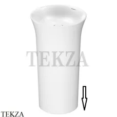 Duravit White Tulip Раковина напольная с крышкой, слив в пол, 2703500070, белый глянец