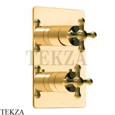 Bossini LIBERTY Термостатический смеситель на 1, 2, 3, 4, 5 выходов, внешняя часть Z00068.021, Золото глянец Bossini LIBERTY Термостатический смеситель на 1, 2, 3, 4, 5 выходов, внешняя часть Z00068.021, Золото глянец