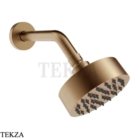 Gessi INCISO SHOWER Верхняя душевая лейка с кронштейном 66156-726, Warm Steel Br. PVD