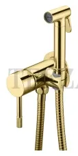 Boheme Uno Гигиенический душ в комплекте со смесителем, Uno 467-G Gold Золото глянец