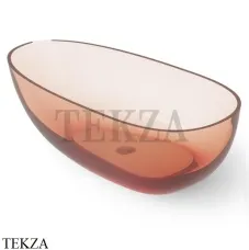 Dea Design Modern Ванна отдельностоящая овоидная 150x76 Glasstech DD8608 1500 R9, Brown Copper R9