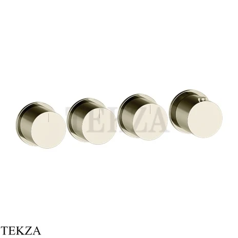 Gessi Habito Bath-shower Термостат на 3 потока, внешняя часть 63436-720, Nickel PVD
