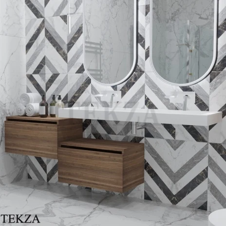 ARMADI ART FLAT Тумба-ящик под столешницу 897-080-D, DARK OAK (тёмный дуб), матовый