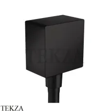 Hansgrohe Square Шланговое подсоединение с клапаном обратного тока 26455670, черный матовый Hansgrohe Square Шланговое подсоединение с клапаном обратного тока 26455670, черный матовый