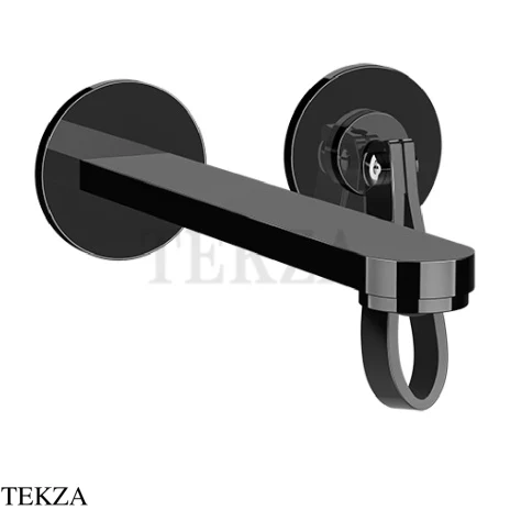 Gessi Pelle Laccetto Смеситель для раковины, внешняя часть, 78388-706, Black Metal PVD