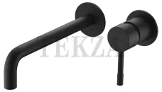 Boheme Uno Смеситель для раковины из стены, комплект с встройкой Uno 465-B Черный матовый