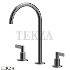 Newform Blink Chic Смеситель для раковины высокий, без гарнитура 71002.58.063, PVD Gun metal