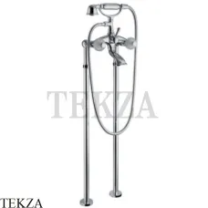 Bongio RIVOLI Смеситель для ванны напольный, с душевым гарнитуром 05528CR.00, хром глянец