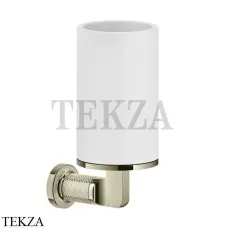 Gessi INCISO accessories Стакан настенный для зубных щеток, белый 58507-720, Nickel PVD Gessi INCISO accessories Стакан настенный для зубных щеток, белый 58507-720, Nickel PVD