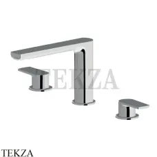 Newform HAKA Смеситель для раковины 3 отв., без гарнитура 72000.21.018, хром глянец