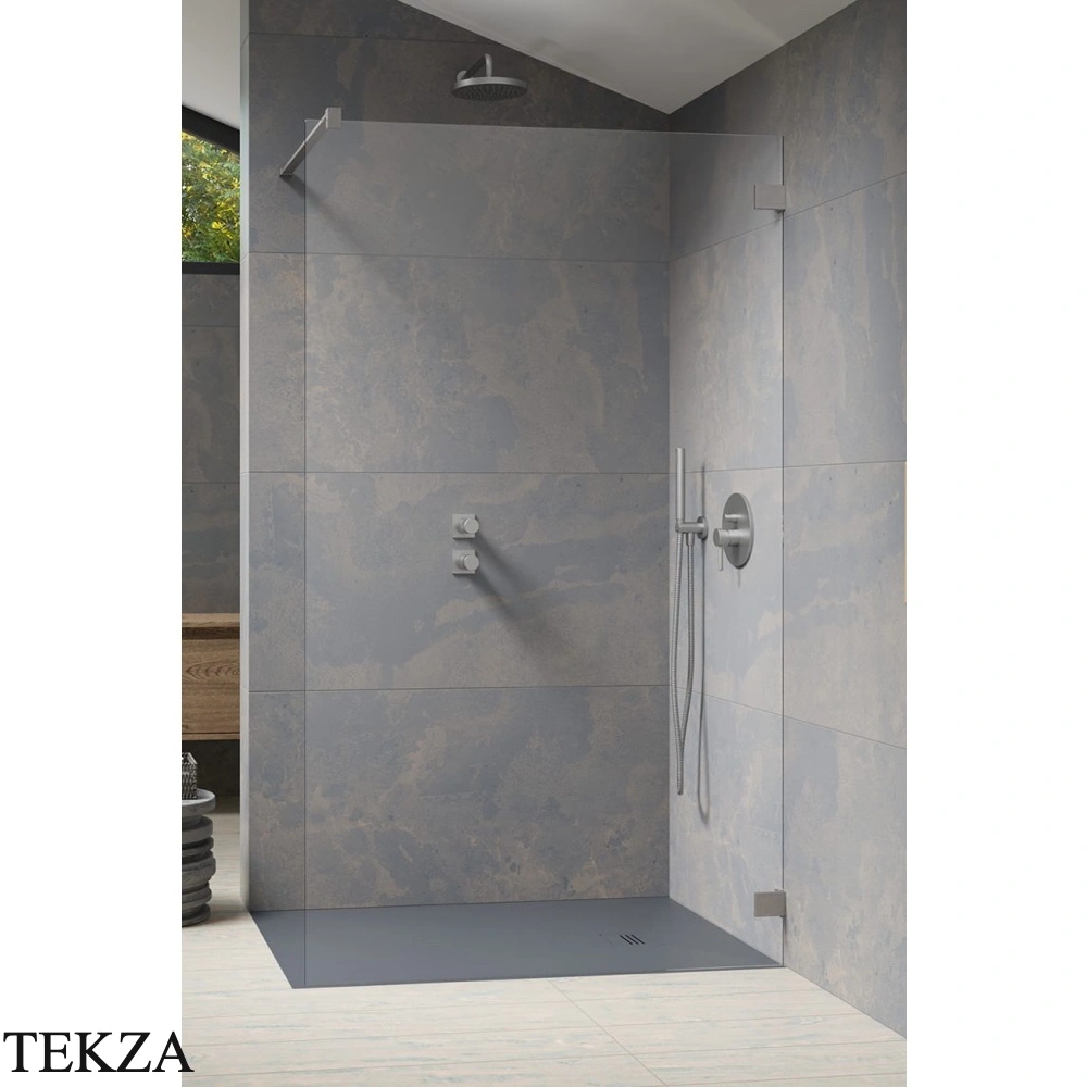 Radaway Essenza Pro 8 Walk-in Душевое ограждение Walk-in неподвижное 100 см, 1012100-91-01, брашированный никель