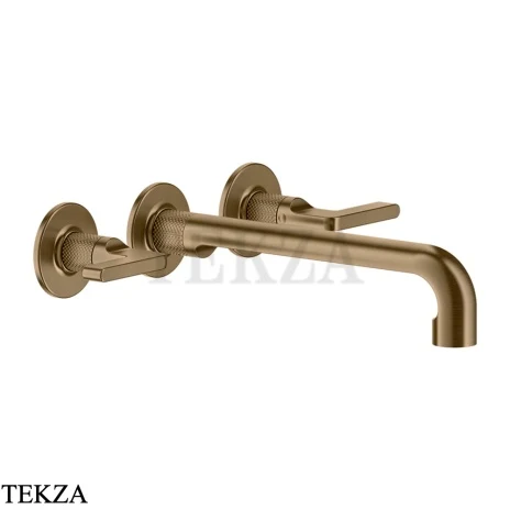 Gessi INCISO Смеситель для раковины излив длинный, внешняя часть 58092-791, Deep Bronze Br. PVD