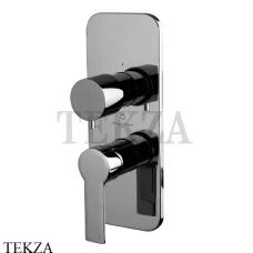 FIMA Carlo Frattini MAST Смеситель для душа 2-3 потока, внешняя часть, F3139X6CN, Black chrome FIMA Carlo Frattini MAST Смеситель для душа 2-3 потока, внешняя часть, F3139X6CN, Black chrome