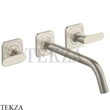 Axor Citterio M Смеситель для раковины 226 на 3 отверстия, внешняя часть 34315800, нержавеющая сталь