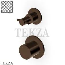 Zucchetti Helm Diagonal Термостат для душа на 2-3 потока, внешняя часть ZH5806.XP21G3, brushed chocolate PVD