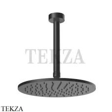 Gessi ANELLO Верхняя лейка с потолочным кронштейном 63352-707, Black Metal Brushed