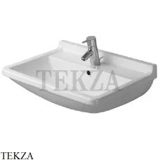 Duravit Starck 3 Раковина подвесная, с переливом 0300600000, белый глянец