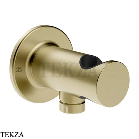 Gessi INCISO SHOWER Держатель для душа с выводом для шланга 58161-727, Brushed Brass PVD