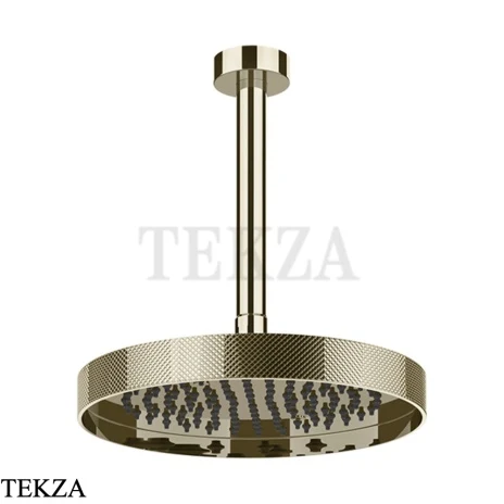 Gessi Inverso Diamantato Верхняя лейка с кронштейном D25,0 см 63650-720, Nickel PVD