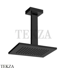 Gessi Rettangolo shower Верхний душ с потолочным кронштейном 20151-706, Black Metal PVD