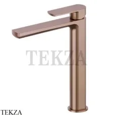 Newform HAKA Смеситель для раковины высокий, без гарнитура 72015.59.067, PVD Br. Copper Bronze