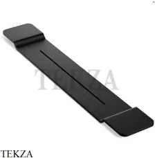 Decor Walther Stone Black WAN Полка на край ванны 0973160, черный матовый