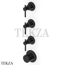 Zucchetti Helm Термостат для душа на 3 потока, внешняя часть ZHL803.XP81, brushed total black PVD