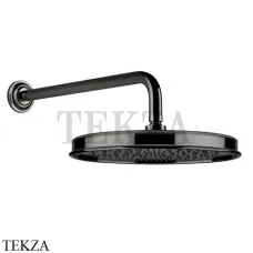 Gessi VENTI20 Верхний душ 300 с настенным креплением 65149-706, Black Metal Gessi VENTI20 Верхний душ 300 с настенным креплением 65149-706, Black Metal