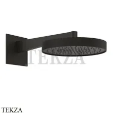 Gessi Inverso RIGATO Верхняя душевая лейка с кронштейном 30 см 63568-187, Aged Bronze