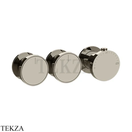 Gessi Origini NEUTRAL Термостат для душа 2 потока, внешняя часть 66334-720, Nickel PVD